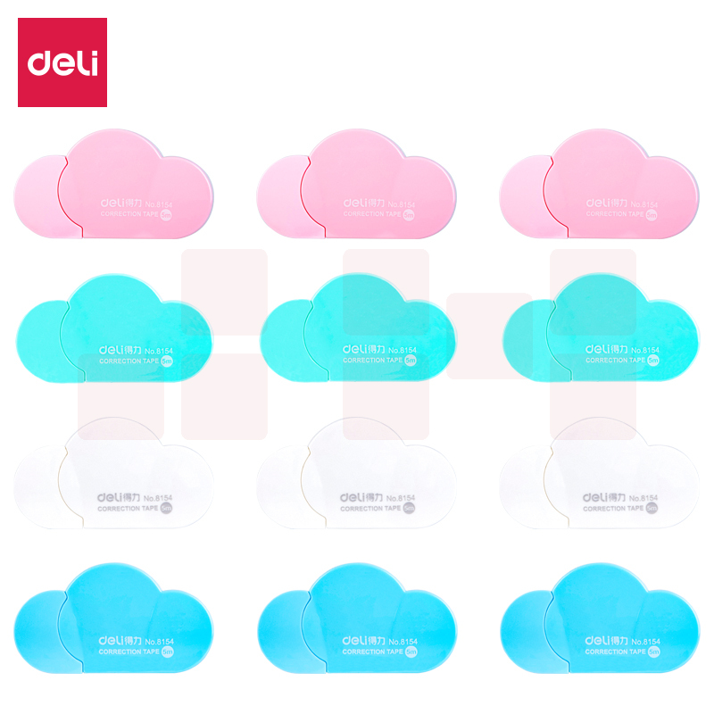 得力8154云朵修正带(浅绿)