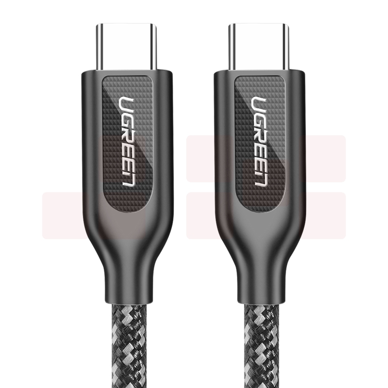 绿联 双头Type-C数据线 USB-C公对公PD快充线通用iPad Pro苹果MacBook华为MateBook手机充电器转接头线1.5米