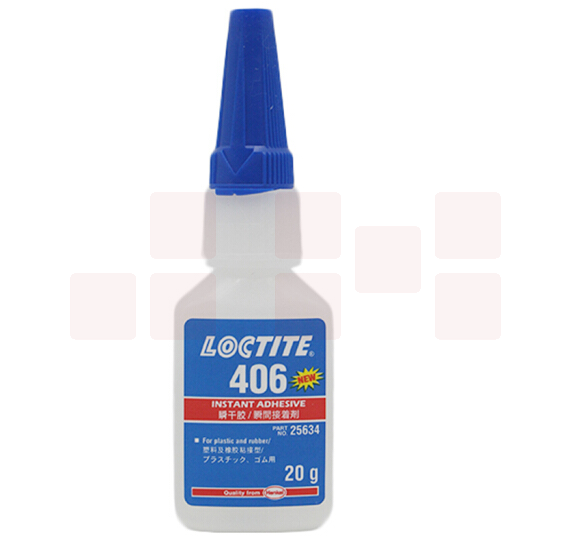 乐泰（LOCTITE）汉高乐泰Loctite406瞬间胶水 快干胶 三元乙丙橡胶难粘塑料胶粘剂