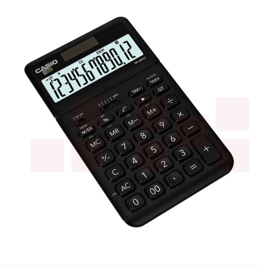 卡西欧 JW-200SC-BK 时尚办公计算器 神木黑