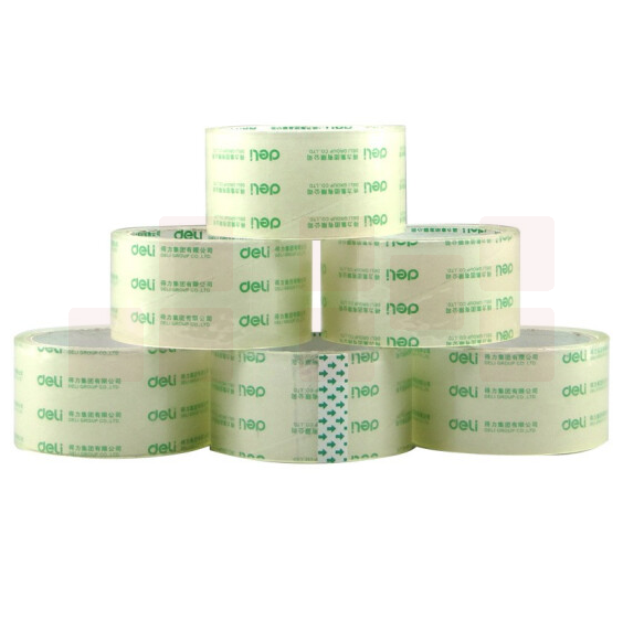 得力 30202封箱胶带 48mm*50y*50um(6卷/筒) 单位：筒