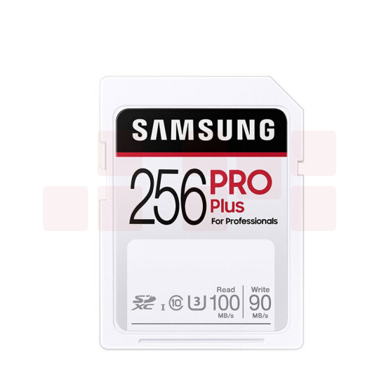 三星 256GB 高速SD存储卡 U3 C10 4K PRO Plus内存卡 全高清数码相机卡单反微单卡 读速100mb/s MB-SD256H/CN
