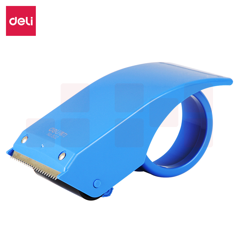 得力802封箱器打包器胶带底座 适用胶带宽度60mm内胶带切割机(蓝)