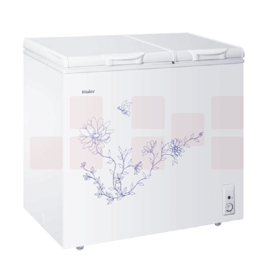 Haier/海尔 FCD-161XZ(DS)家用卧式双温两室冰柜大冷冻小冷藏冷柜