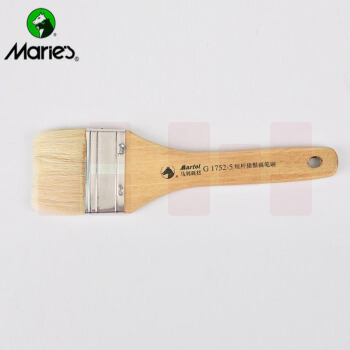 上海马利短杆猪鬃刷/猪鬃板刷 油画刷丙烯刷水粉刷 100把/箱
