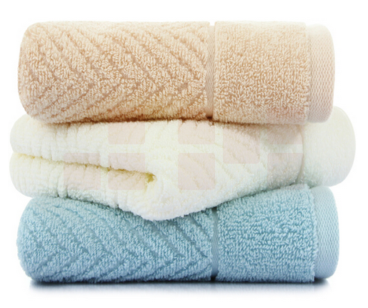 三利 纯棉A类标准简约素雅毛巾超值3条装 34×71cm 每条均独立包装 米色+浅咖+浅蓝