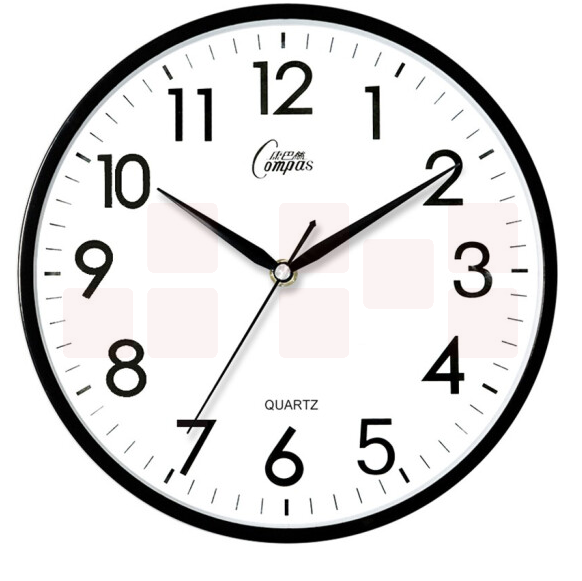 康巴丝 挂钟 钟表c2855黑色（直径26cm）