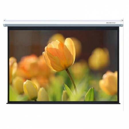红叶 120寸 4:3 电动遥控 投影幕布 2.4*1.8 白色（不含安装）