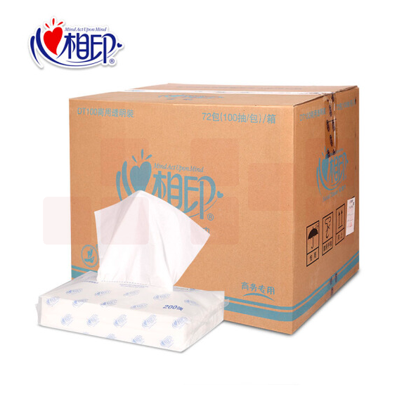 心相印  DT100  双层100抽/包*72包/箱 190mm*210mm