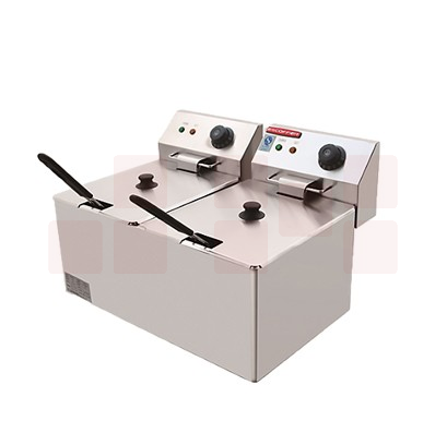 埃科菲双缸双筛电炸炉JE-DZ-8L-2  货号：JC