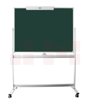 富尼（FUNI） 可移动 办公教学单双面 磁性铝合金支架式白板架 黑板 绿板双面白板 150*100（不含夹纸器）