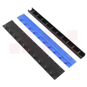 打孔机 装订夹条单支装 胶条颜色随机 通用十孔装订夹条  10mm