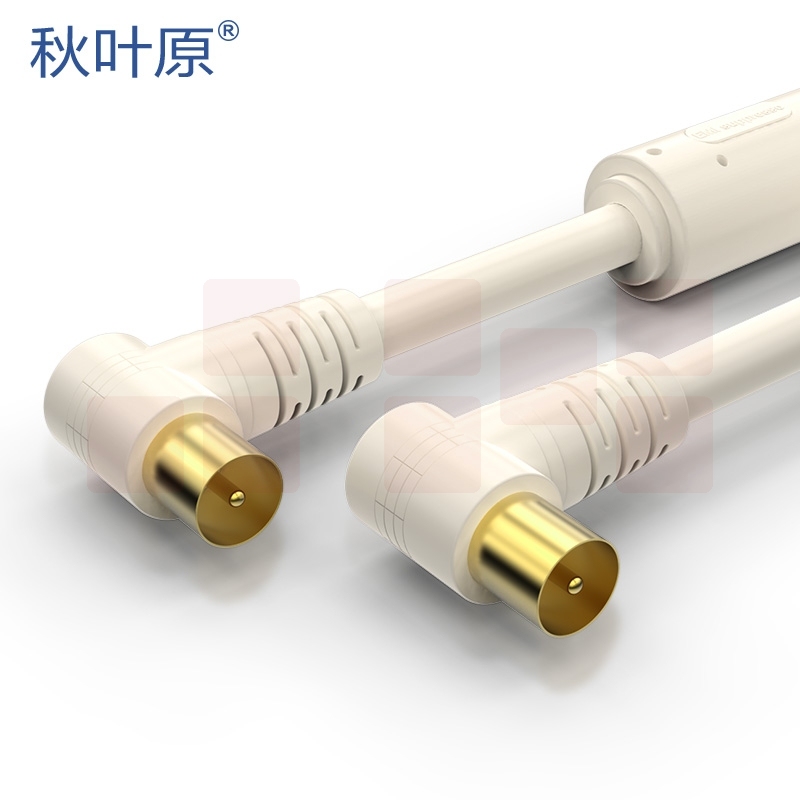 秋叶原（CHOSEAL） LDN0077T1D5 四层屏蔽数字有线电视专用闭路线1.5米（插口-插口）