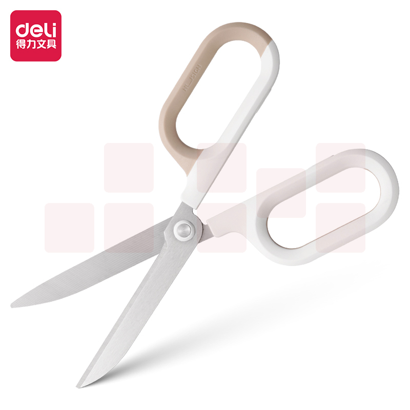 得力纽赛NS055省力剪刀(白色)尺寸180mm(把)