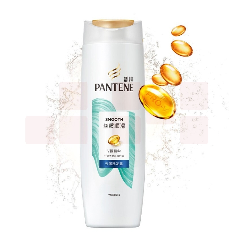 潘婷丝质顺滑去屑洗发水400g 去屑精华 洗发露洗发膏