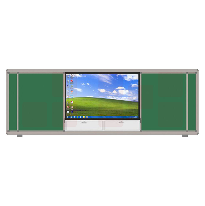 推拉式黑板 进口搪瓷面板 4米*1.35米  （不含中间大屏，不含安装）