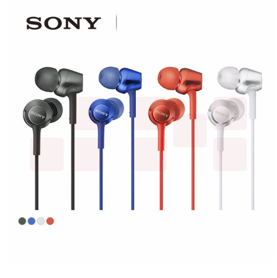 索尼（SONY） MDR-EX255AP 耳机入耳式有线带麦重低音手机通话高音质  黑色/白色/蓝色/红色