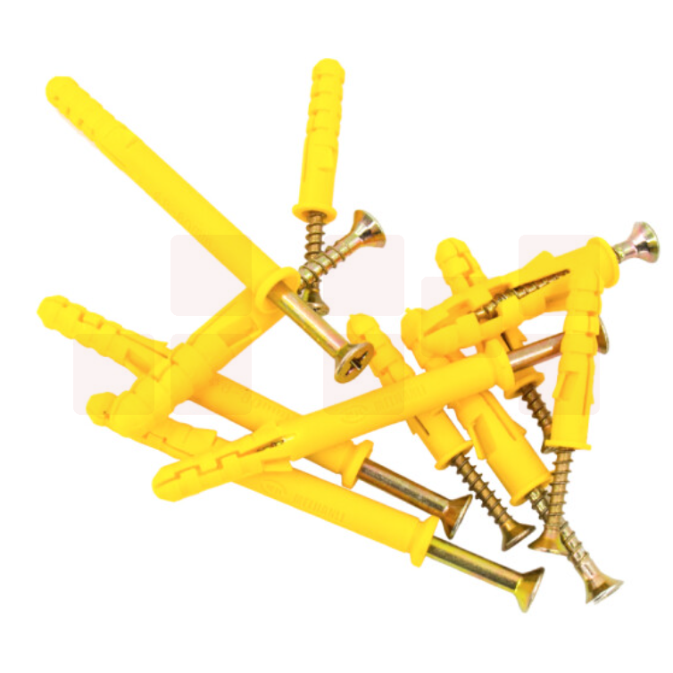 小黄鱼尼龙胀钉8*40mm塑料膨胀管螺栓膨胀螺丝  50套/包