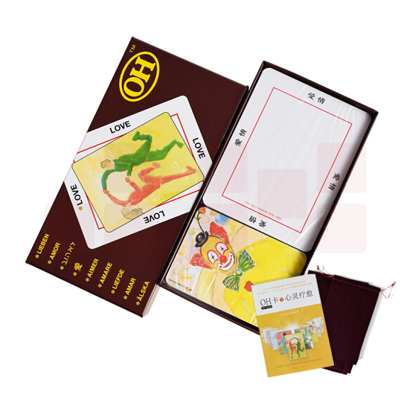 桌游配套桌布牌套课件与心灵疗愈 繁体OH卡+心灵疗愈指导书籍