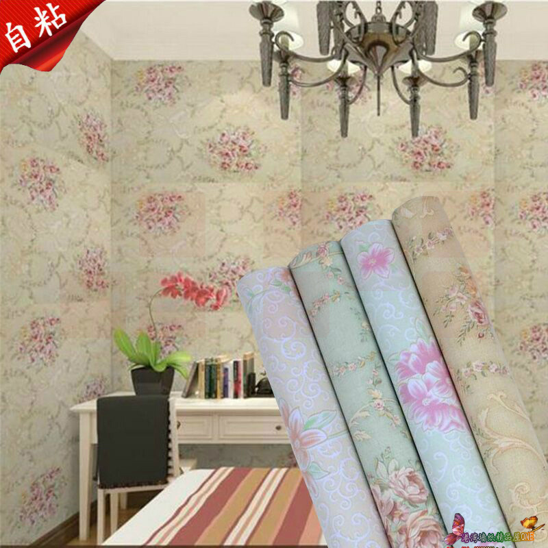 自粘壁纸电视背景墙宿舍贴纸