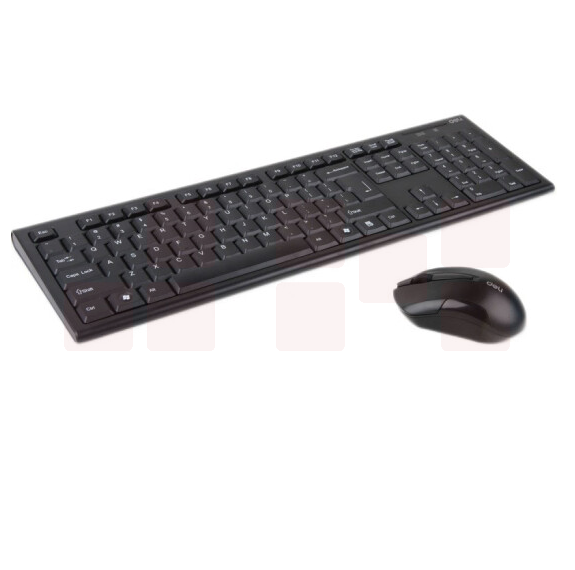 得力(deli) 3728 无线键鼠套装 可调速鼠标 黑色