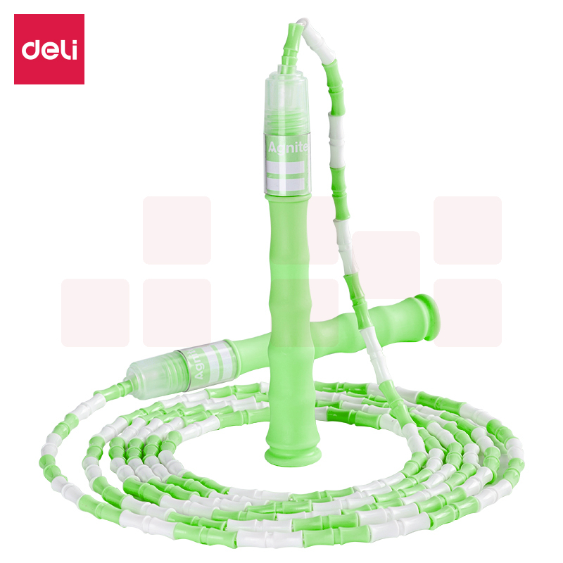 安格耐特F4104竹节跳绳(蓝)(姓名标签款)