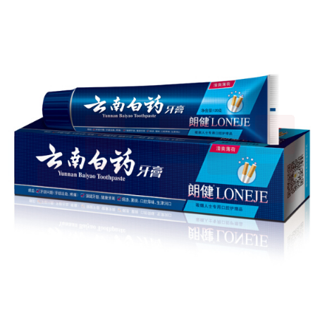 云南白药 120g 清爽薄荷香型朗健牙膏