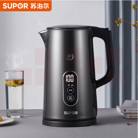 苏泊尔（SUPOR）SW-17J63A 电热水壶 1.7L大容量