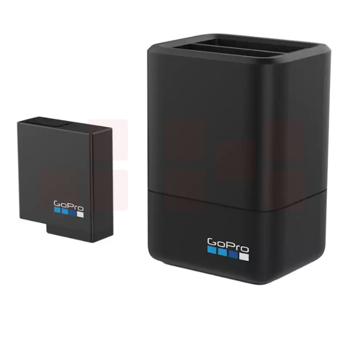 GoPro 运动相机配件 双充+双电池充电器