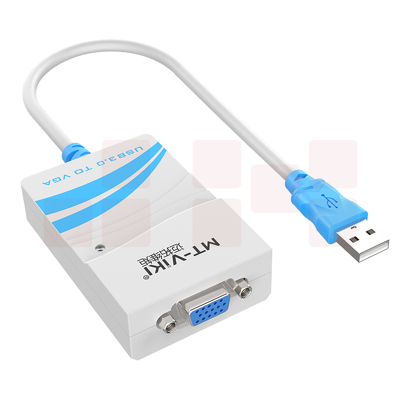 迈拓维矩MT-UV03 usb转vga转换器投影仪外置显卡高清多屏扩展USB3.0