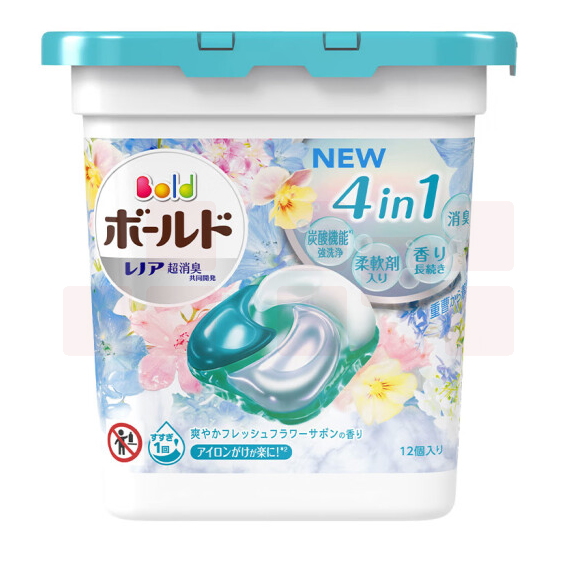 碧浪 洗衣凝珠日本进口 三合一多效留香味持久 清新花香12颗