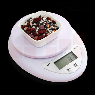 家用厨房迷你电子称 5kg 计量小型食物烘焙克重秤10公斤小台秤