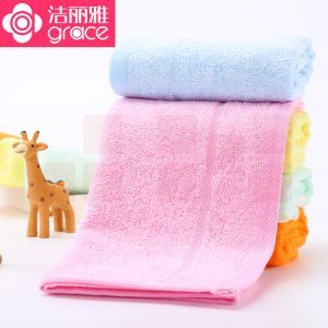 洁丽雅 美容童巾 6245 48*27cm 竹浆纤维 混色