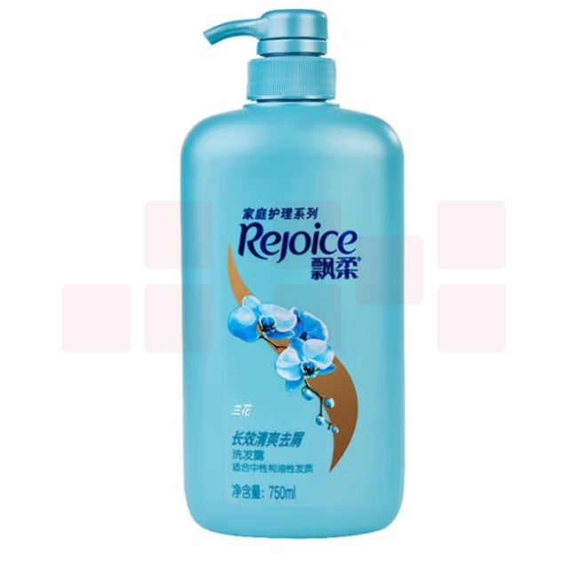 飘柔750g 洗发水兰花清爽洗发露 清爽控油发质顺滑