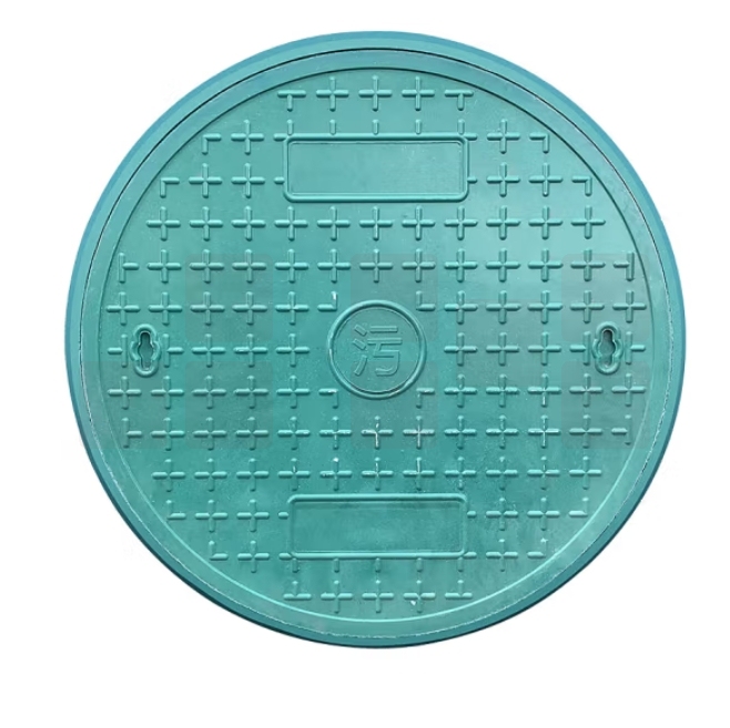井盖 树脂复合圆形井盖Φ700mm下水道污水雨水盖