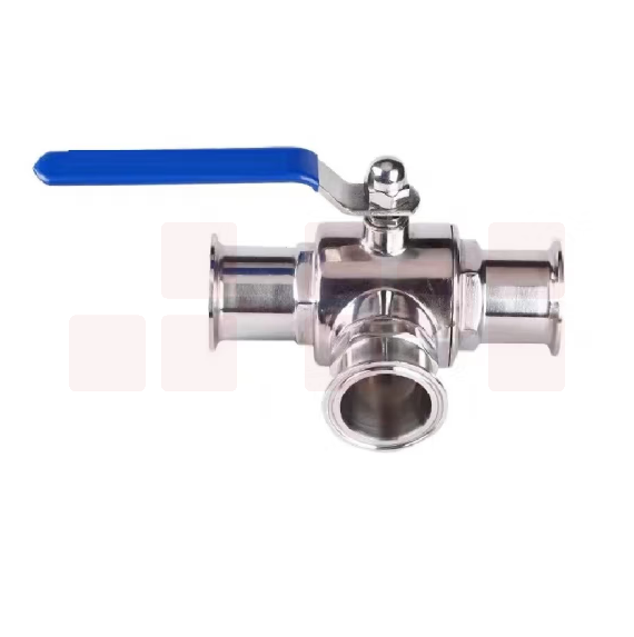 316不锈钢快装三通球阀  DN20 （需订货） 货号：JC