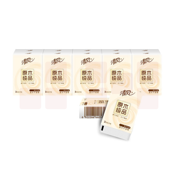 清风原木手帕纸	B64GC	12包/条