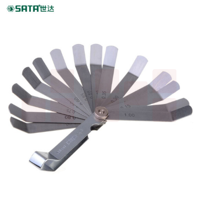 世达（SATA）16件套塞尺0.05-1.00MM货号09402
