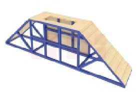 紧急避险训练器材 长5900mm×宽1000mm×高1230mm