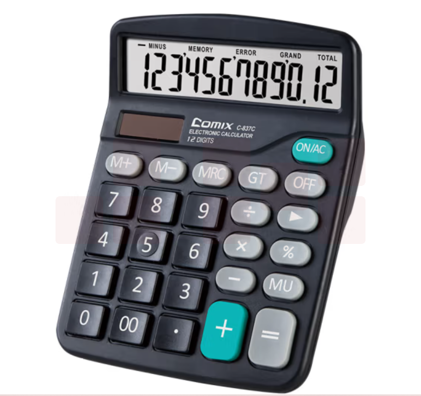 齐心C-837计算器12位 普通计算器