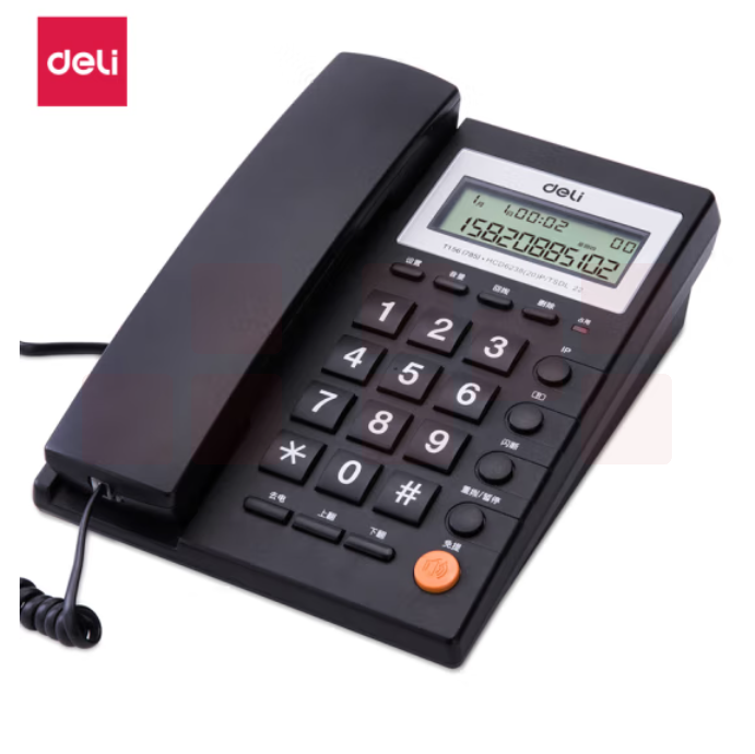 得力 785 电话机  免提通话 可接分机