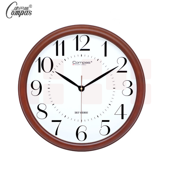 康巴丝  挂钟 新款时钟  42cm 桤木白 3276   货号：WY