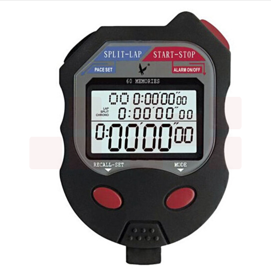 天福秒表 PC560 三排60道 比赛计时器运动跑步倒计时 学生训练厨房记忆计时秒表