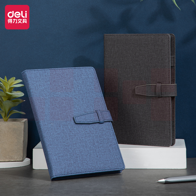 得力3171记事本210mm*143mm(蓝色)(本)