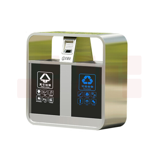 户外垃圾桶不锈钢垃圾桶  分类垃圾桶双桶  88*38*90cm 不含安装 货号：JC