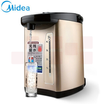 美的（Midea)电热水瓶 PF709-50T 304不锈钢热水瓶5L多段温控实时温度显示