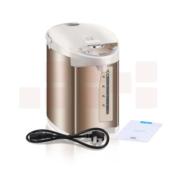 美的（Midea）PF701-50T 电热水瓶热水壶304不锈钢家用5L大容量