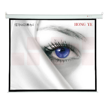 红叶 电动投影幕 100寸 幕布比例：4:3 （此商品不含安装）