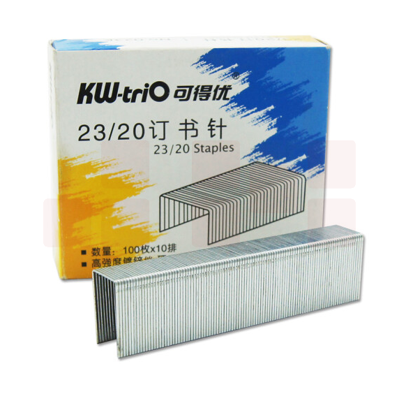 可得优（KW-triO） 镀锌丝订书钉  订书针23/20 1盒  货号：YC