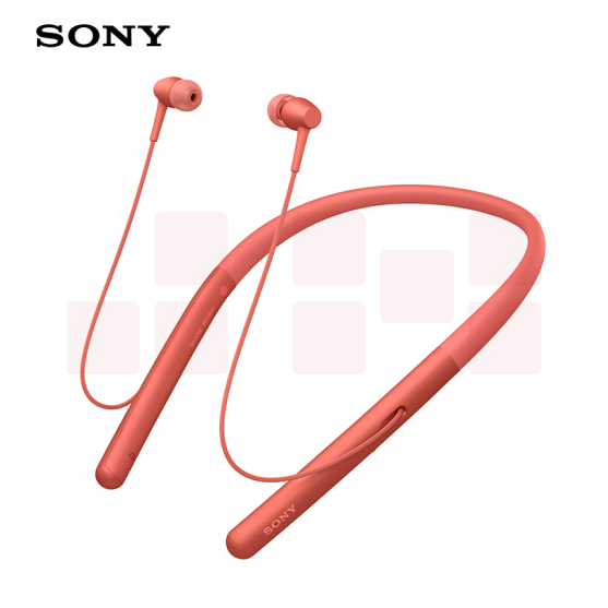 索尼（SONY）WI-H700 蓝牙无线耳机 颈挂式 Hi-Res立体声/手机耳机 暮光红